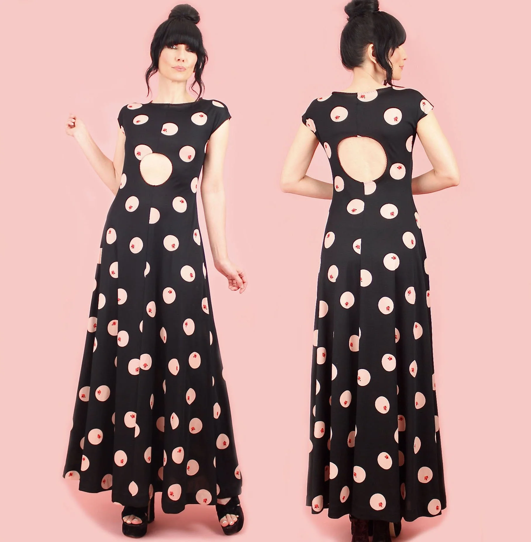 Vintage 1960's Space Age Silver Metallic Go Go Dress
